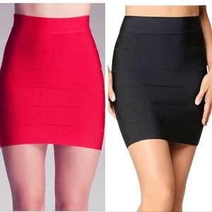 Bebe Bandage Fitted Skirt Lot (2)